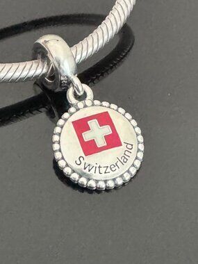 Original Pandora Switzerland Flag Charm